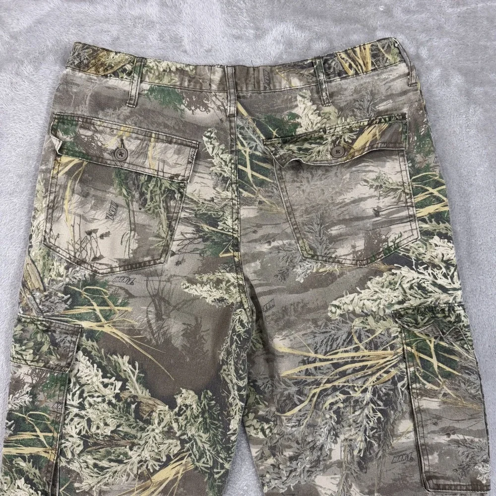 Realtree Hunting Pants Mens 36/38 Large Advantage Max-1 Camo Cargo Utility‎